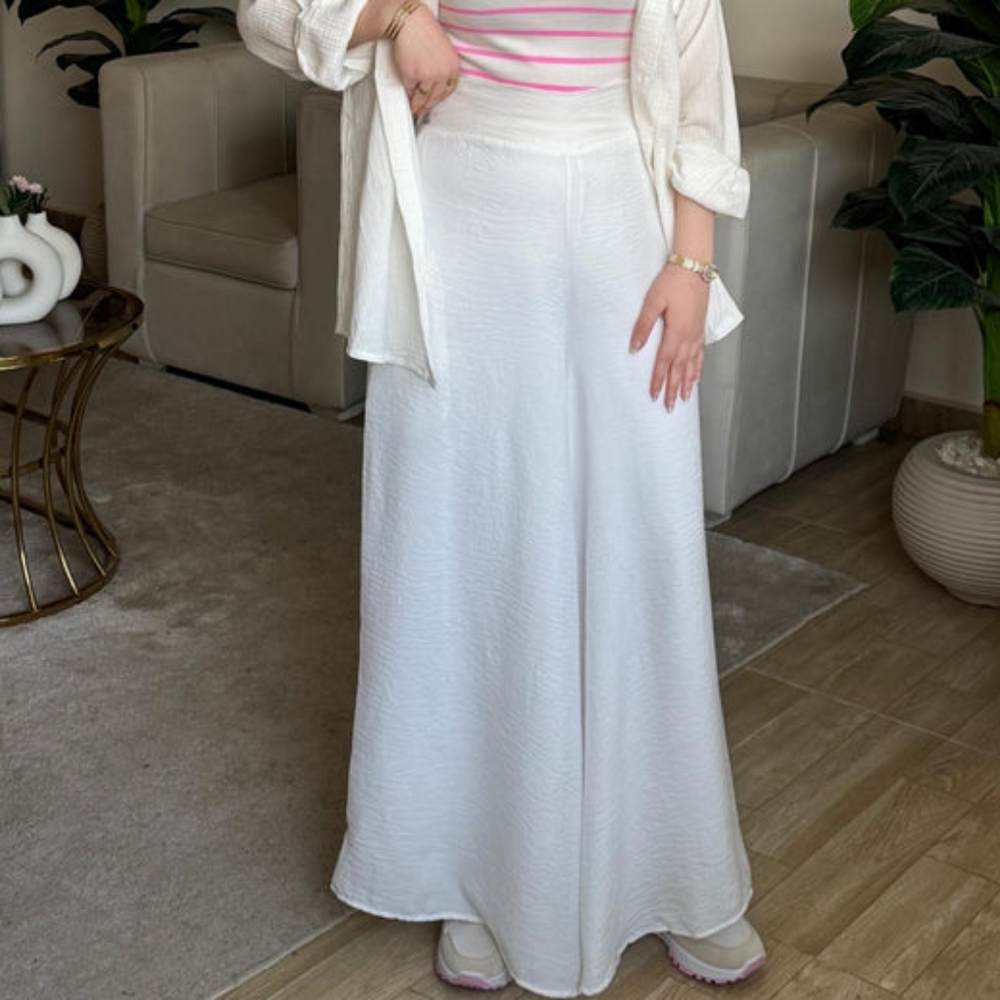NWOT White Wide Leg Pants